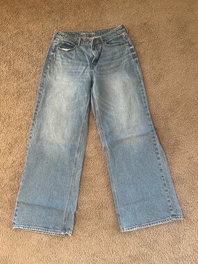Old Navy Light Blue Wide-Leg Jeans